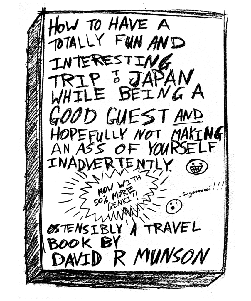A mock-up of my travel book